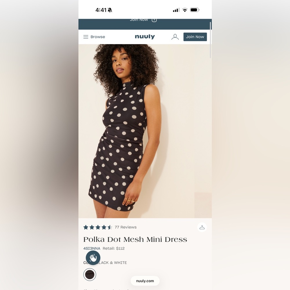 Polka Dot Mesh Mini Dress 4SIENNA